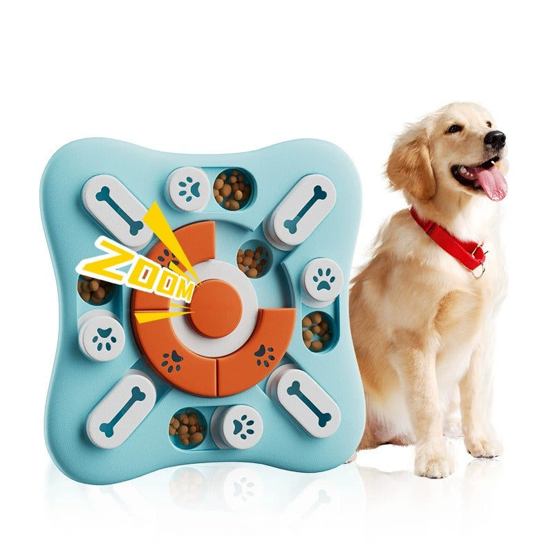Interactive Pet Puzzle Toy for Dogs and Cats Slow Feeder Treat Dispensing Sound Toy for Smart Pets