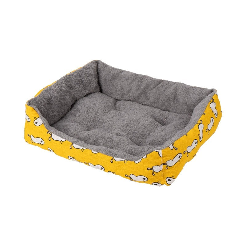 Four-Season Cat Bed Open Design Pet Sleeping Mat for Cats and Dogs