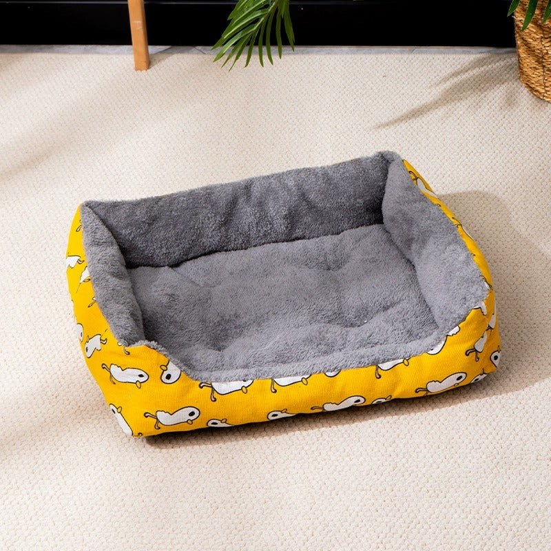 Four-Season Cat Bed Open Design Pet Sleeping Mat for Cats and Dogs