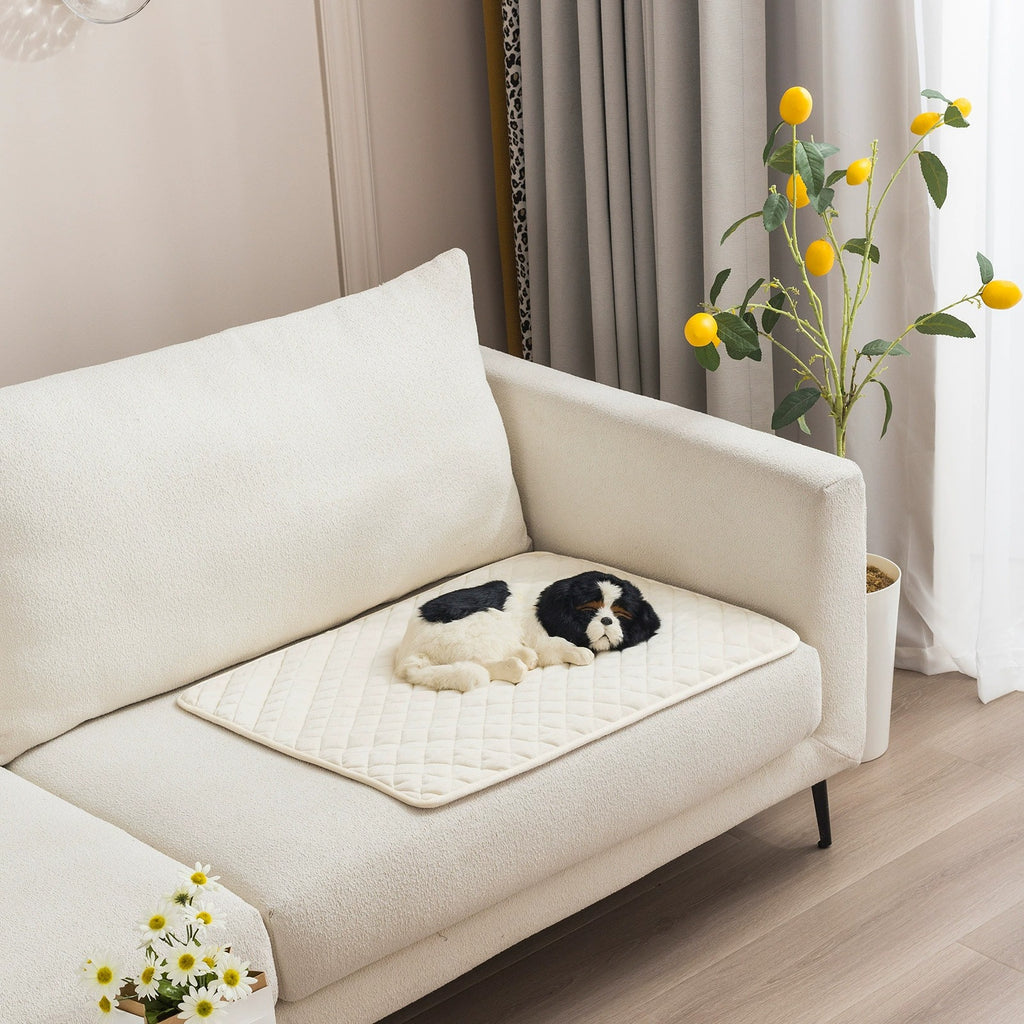 Plush Non-Slip Pet Mat Soft Sleeping Pad for Dogs and Cats Multi-Purpose Washable Blanket for Home and Car